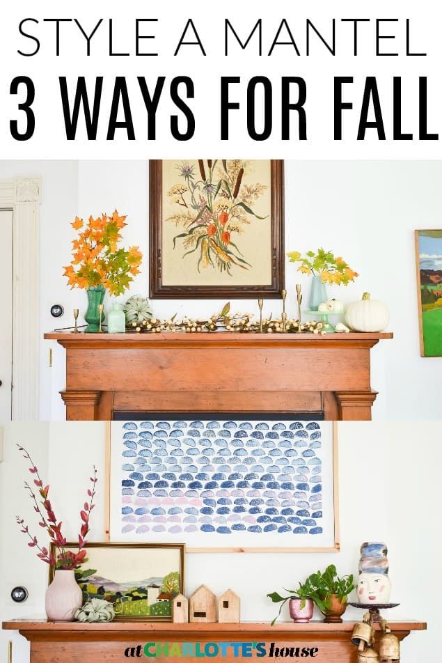 decorating a mantel for fall