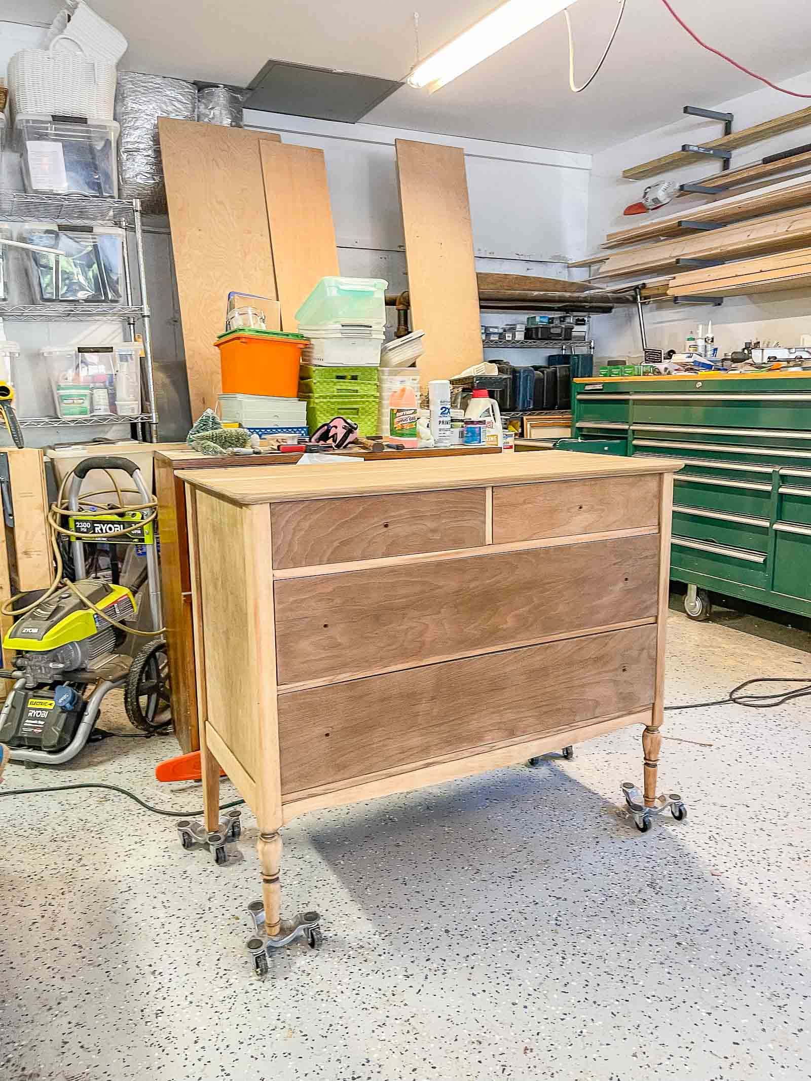 sanded vintage dresser