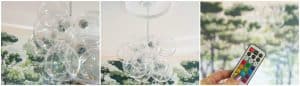 One Room Challenge Week 3: DIY Bubble Chandelier and a Bench