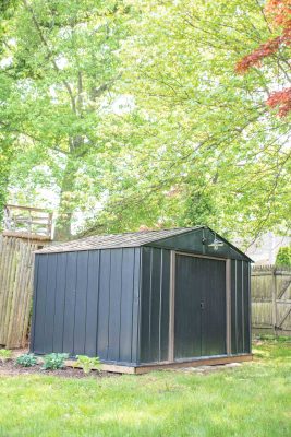 Metal Backyard Shed Makeover