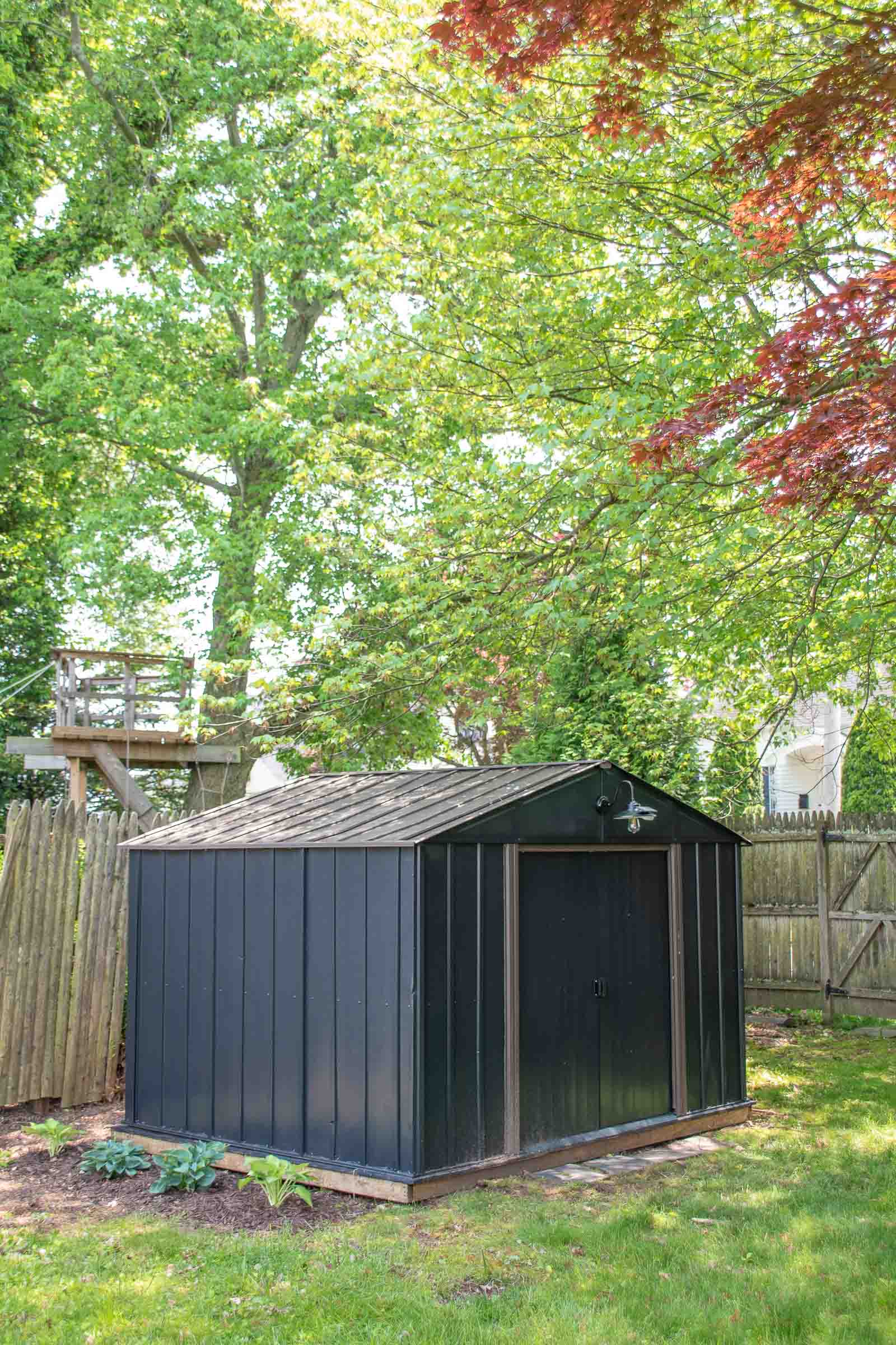 backyard shed makeover