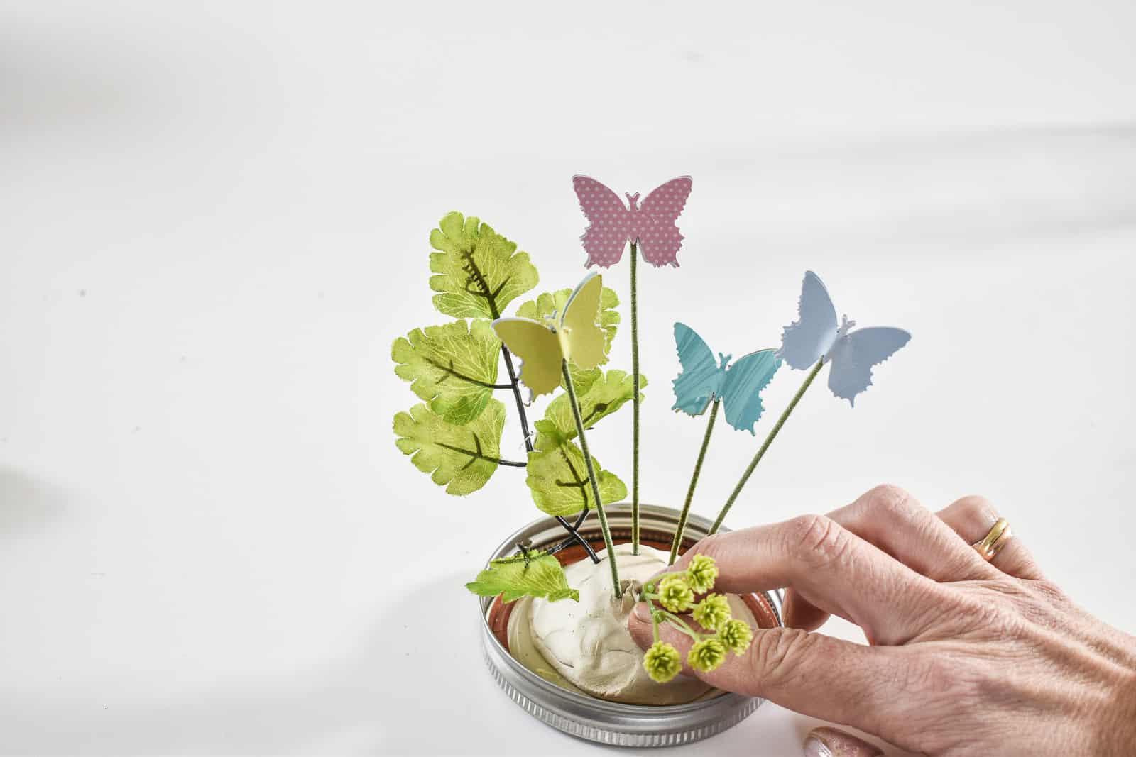 add decorative details to terrarium