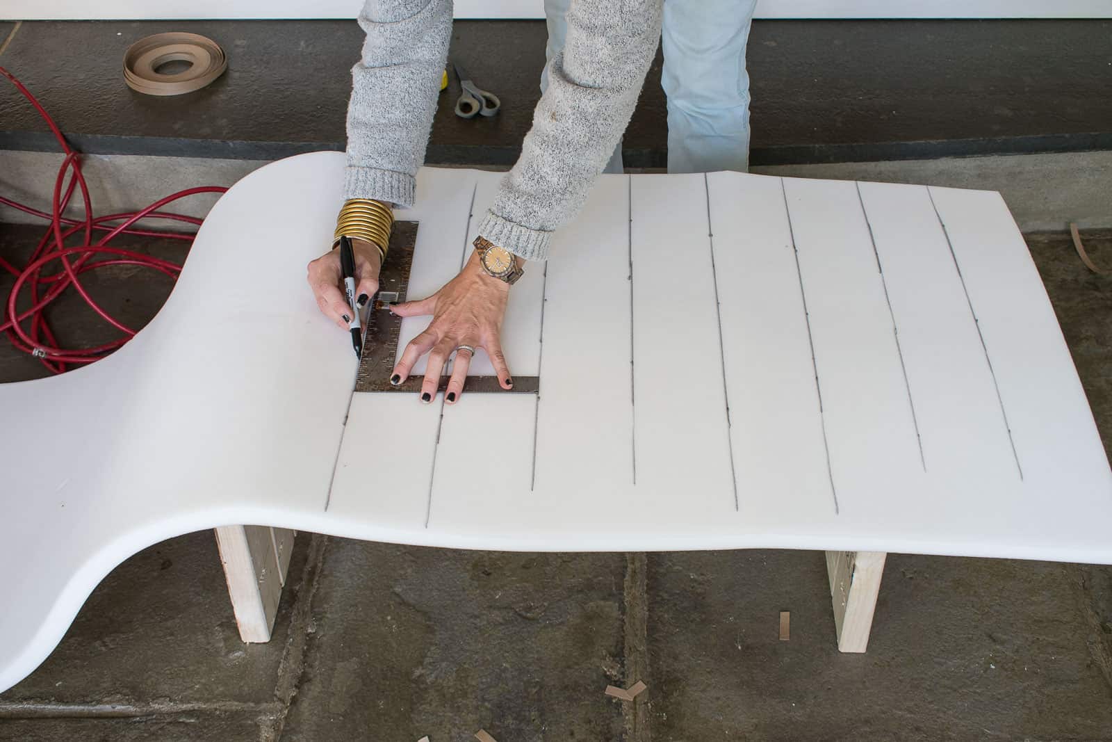 measure and cut foam