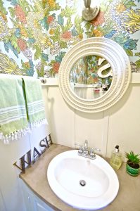 Budget Powder room makeover