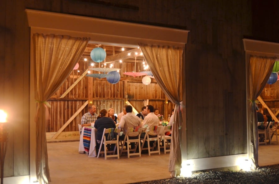 Decorating details to host a colorful rustic barn party.