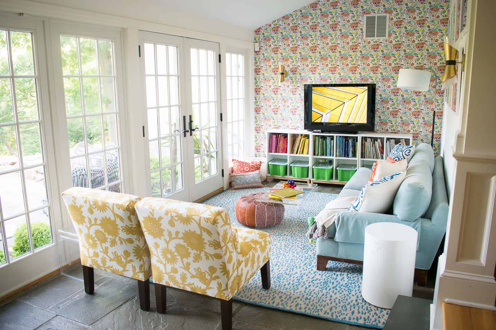 colorful playroom reveal