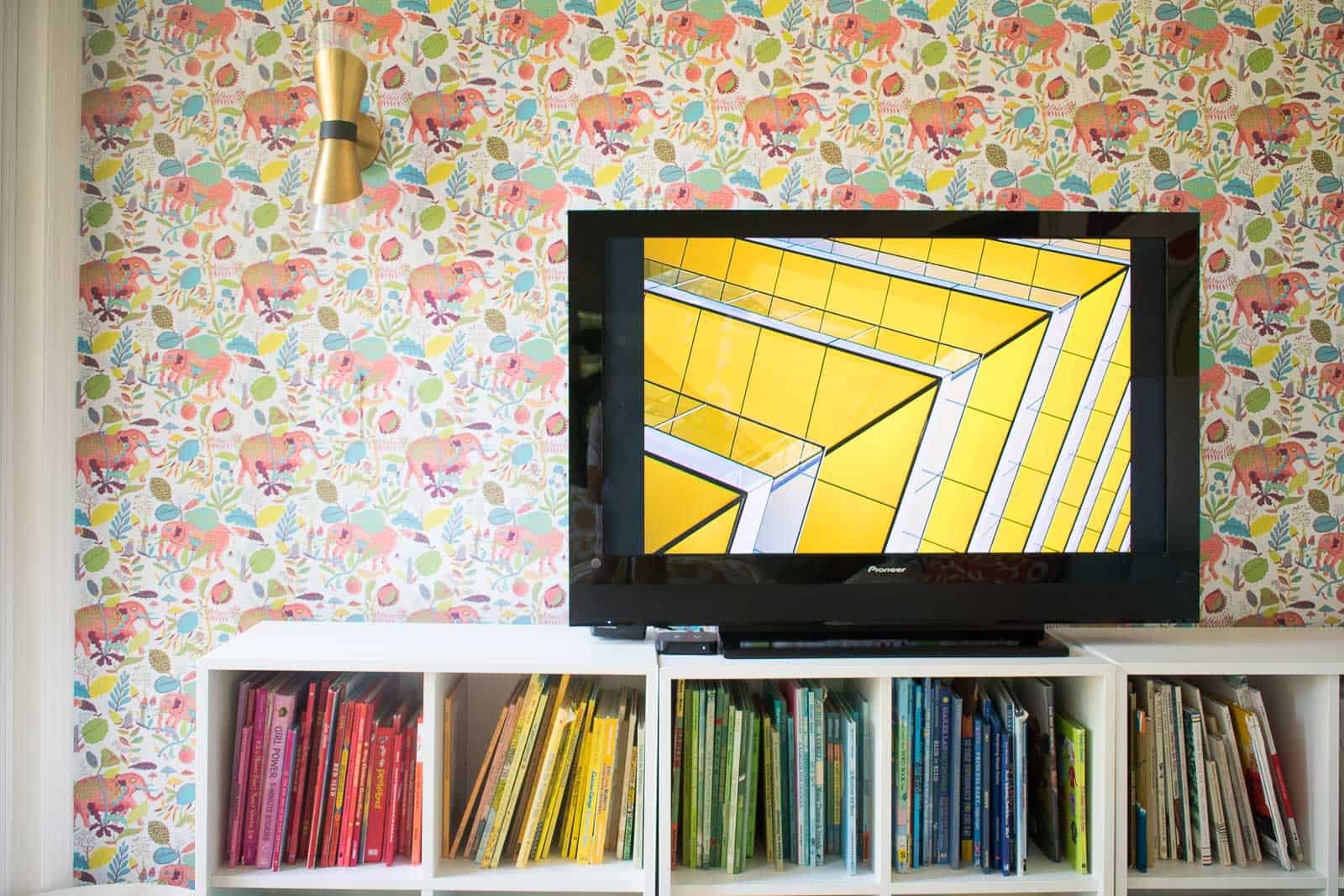 wallpaper in playroom