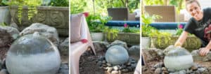 diy concrete fountain