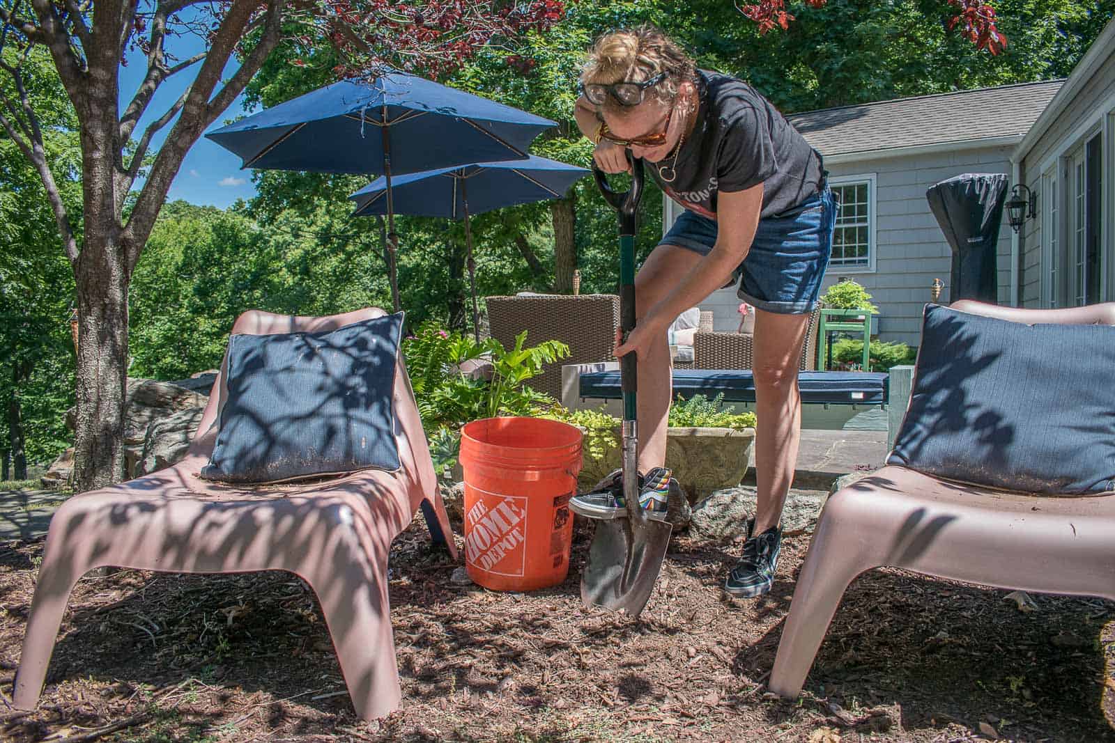 dig a hole in the ground