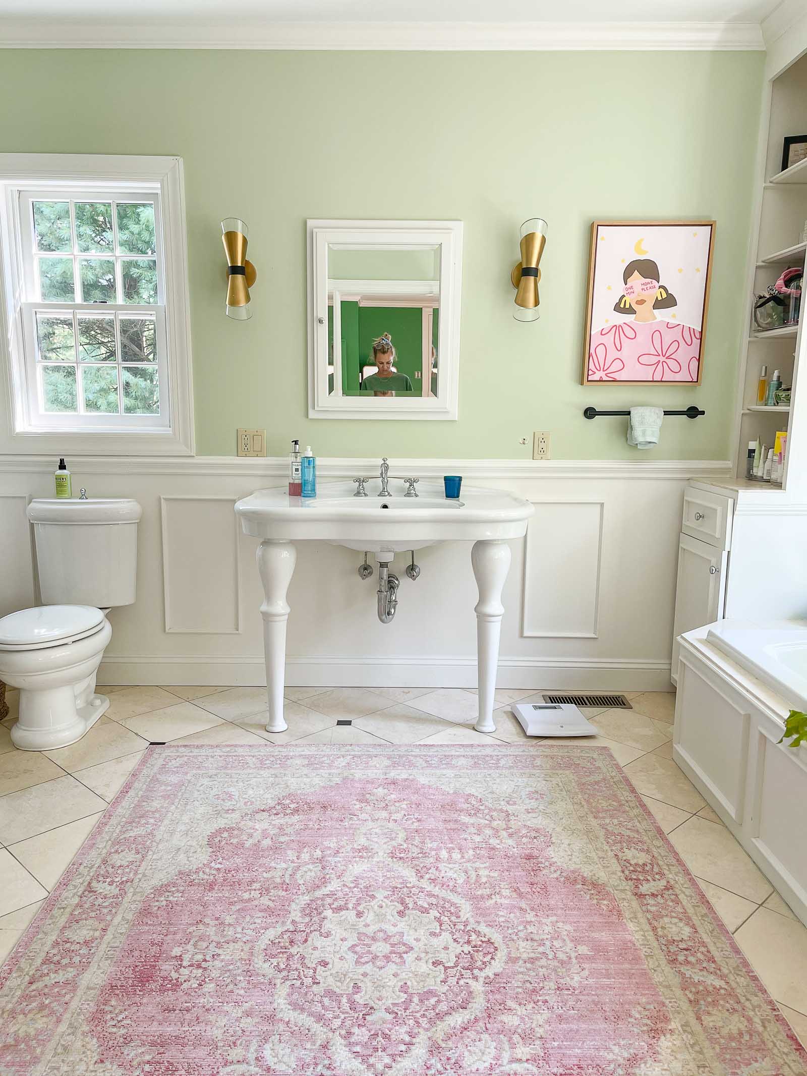 bathroom vanity before