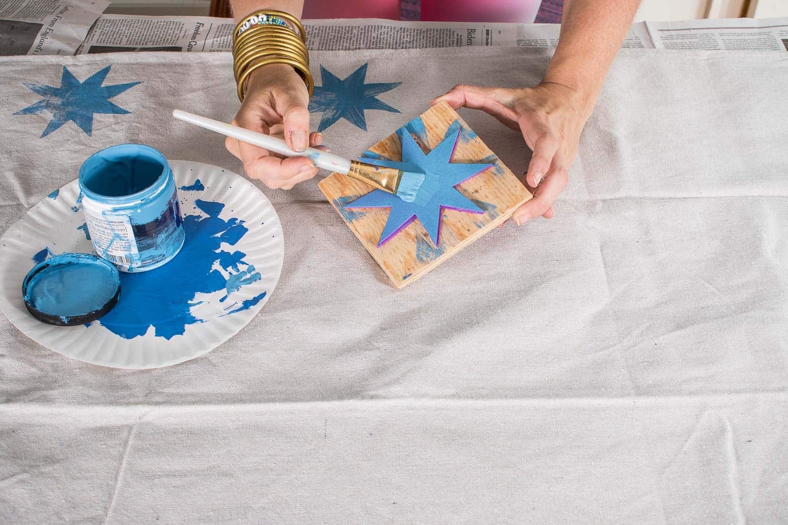 how to make a fabric stamp