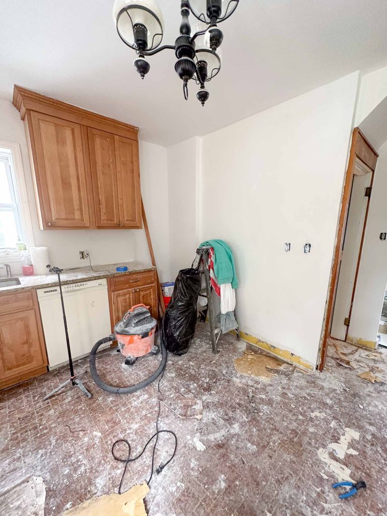 corner before cabinets