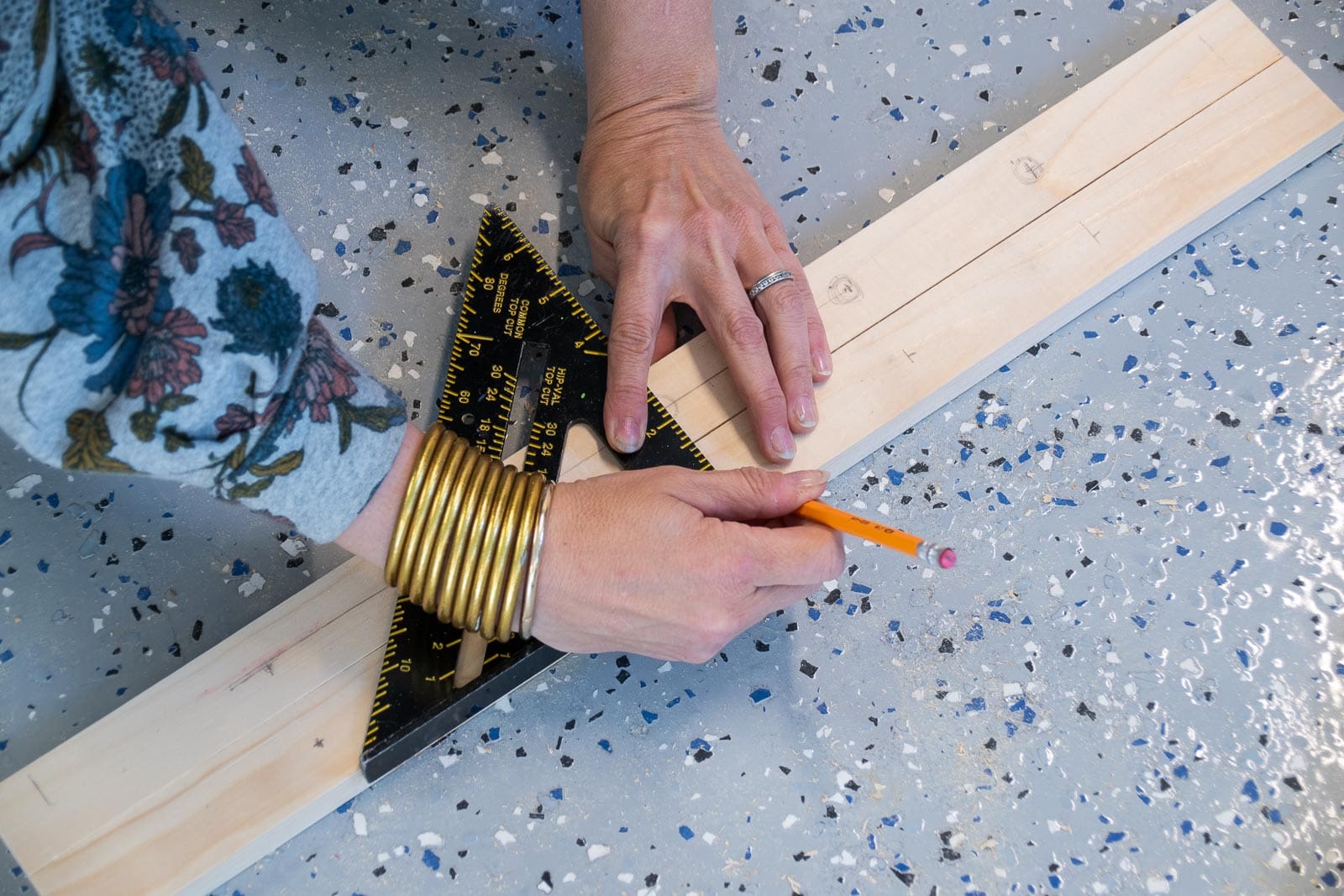 drill holes for drying rack