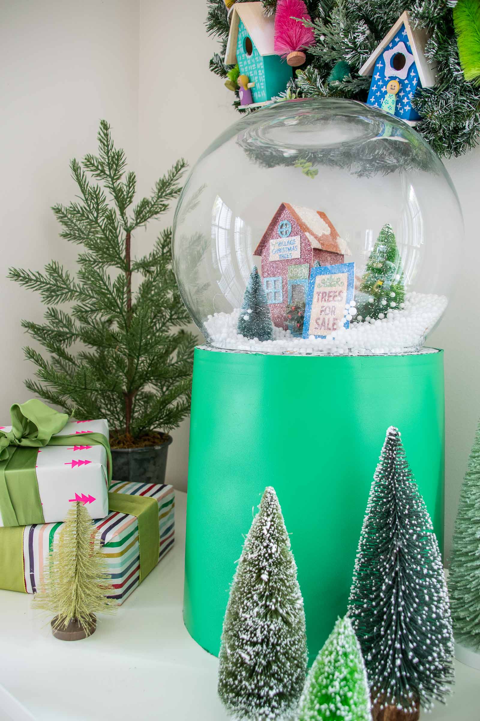 Christmas snow globe DIY