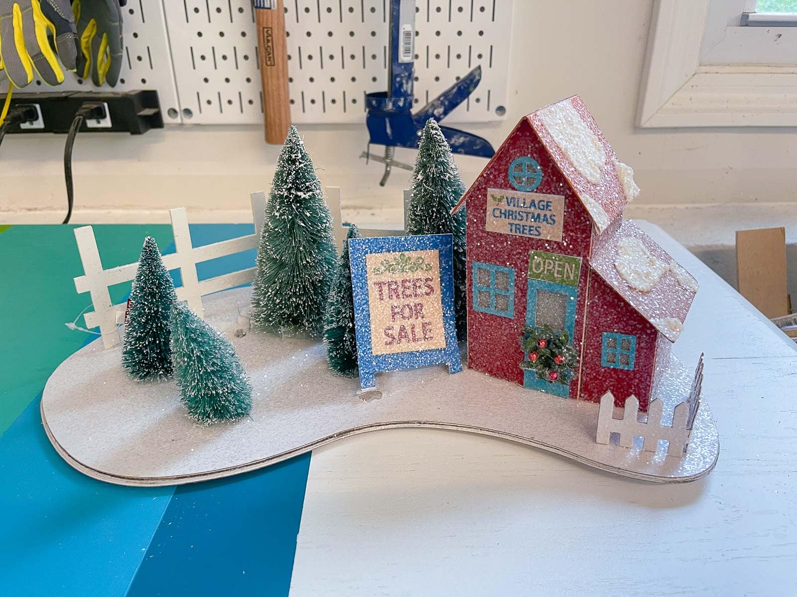 holiday decoration for inside snow globe