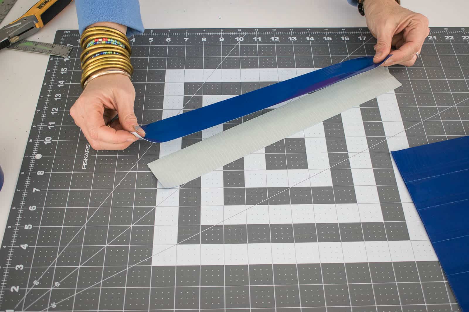 duck tape messenger bag pieces