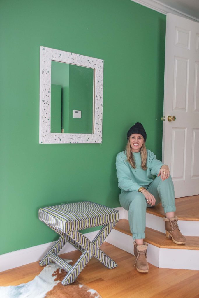 embellished bedazzled mirror inspired by Bergdorfs