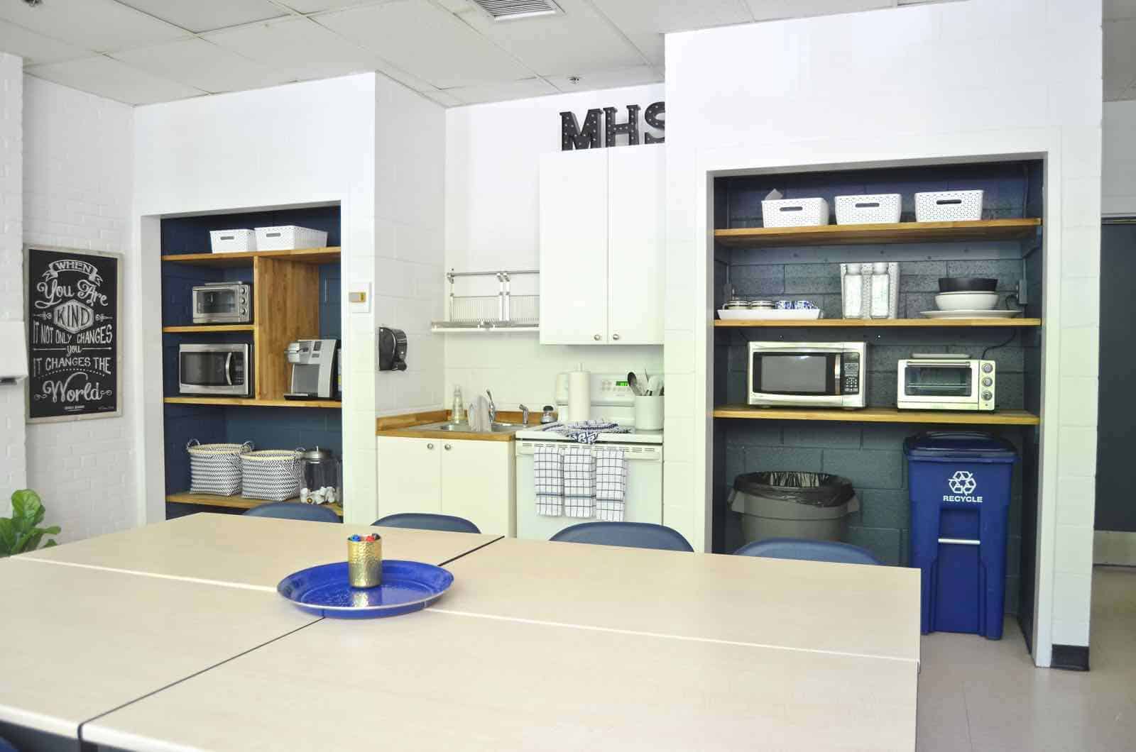 Faculty Room Makeover... paint and floorplan