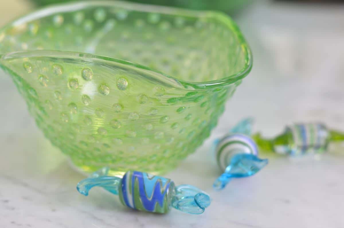 diy hobnail glass
