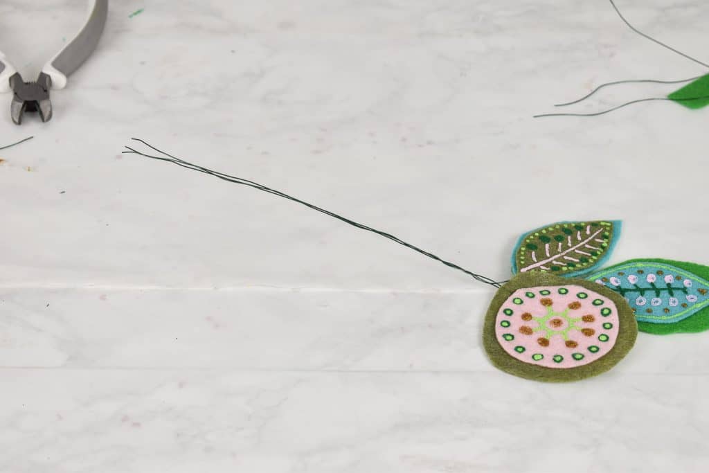 gather the wire and twist