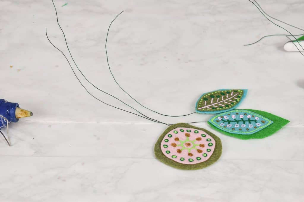gather the wire and twist