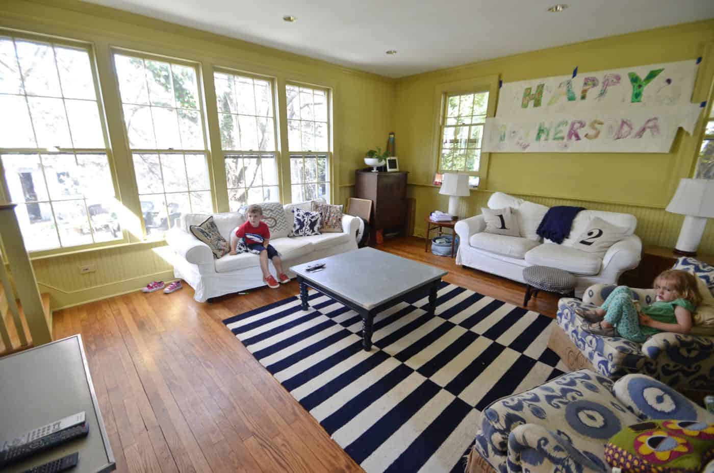 first tour of our current house with a full to do list of our plans!