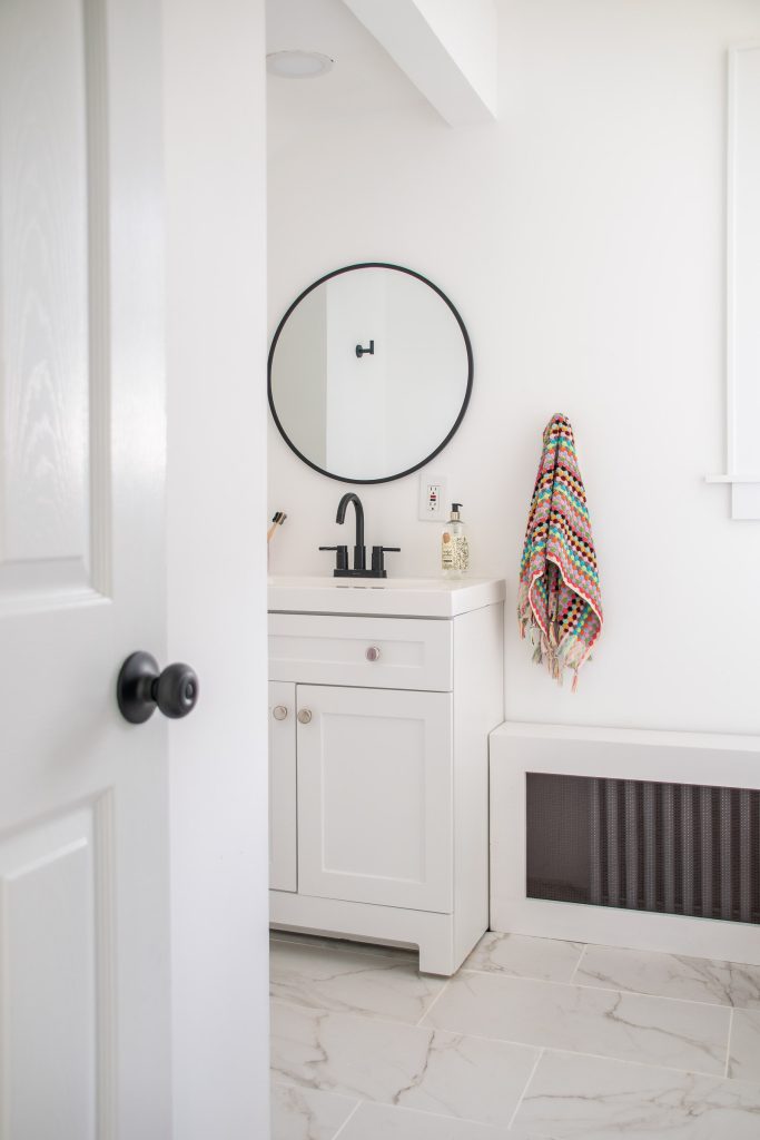 full bath makeover at the flip house