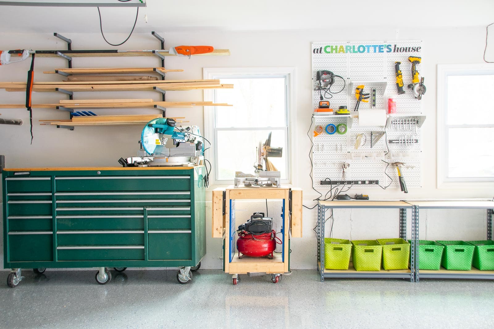 organized garage makeover