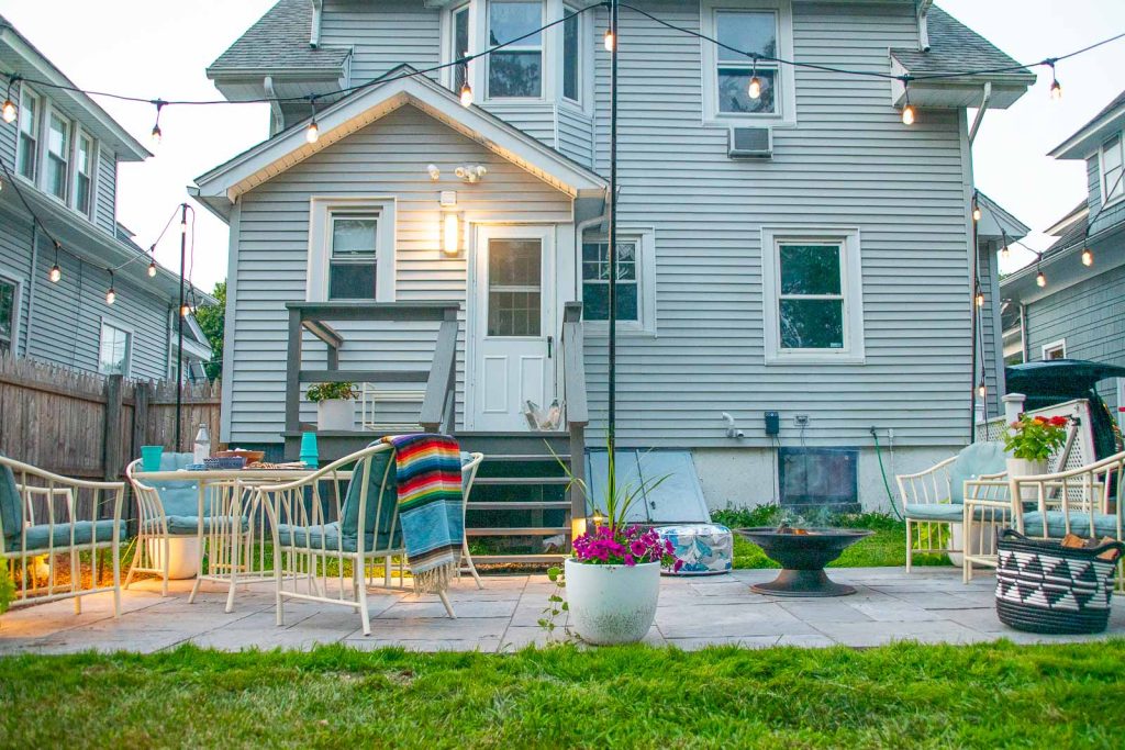 back patio flip house after