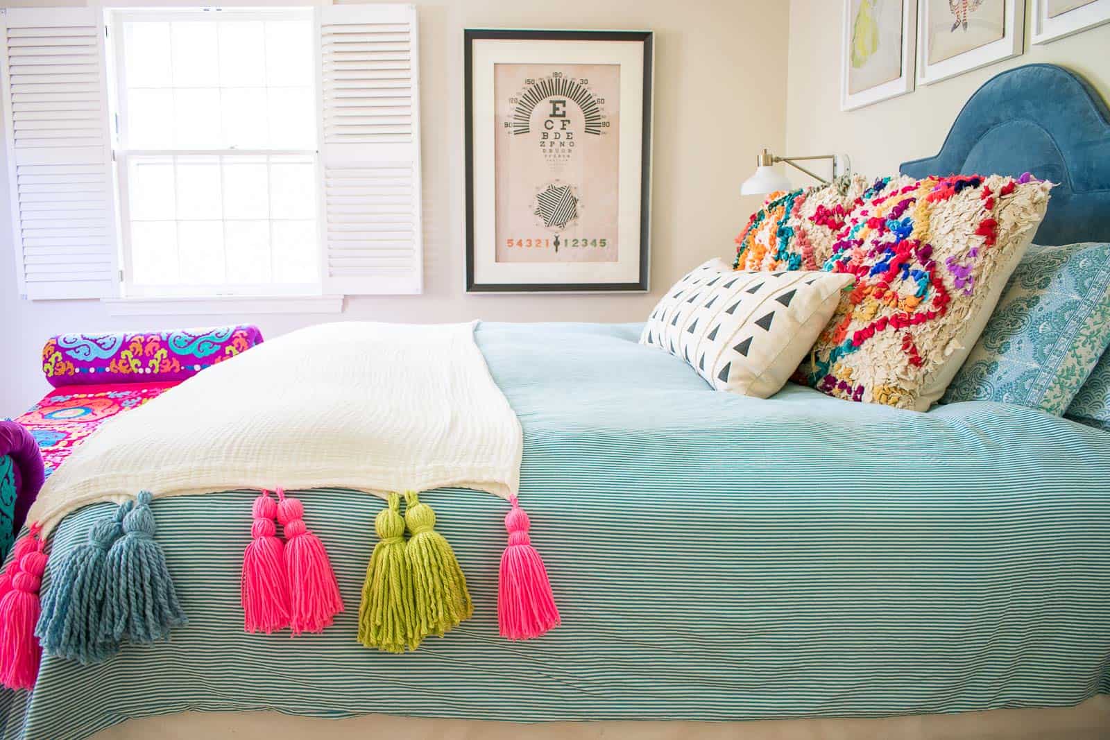 giant tassel blanket