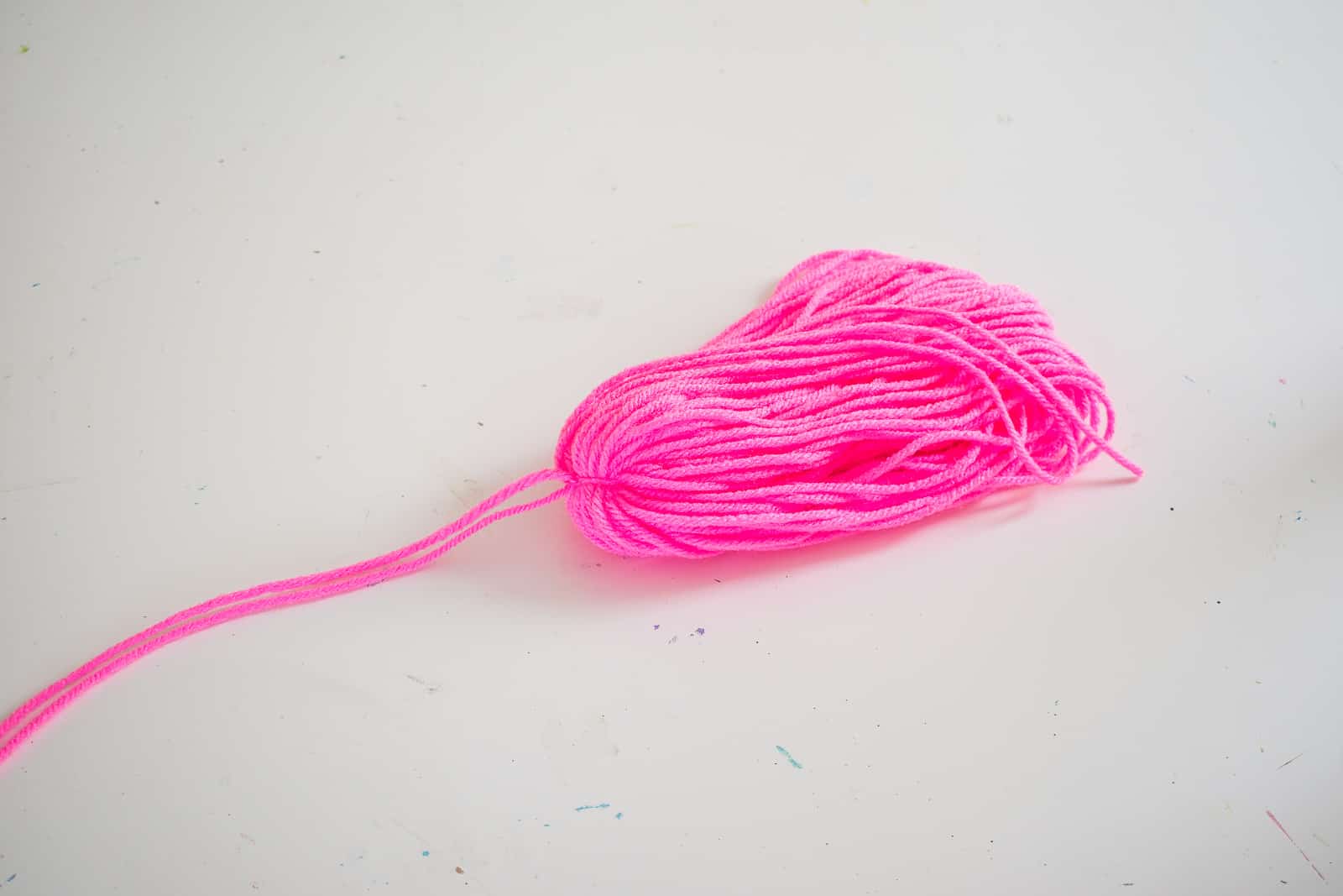 tie off the loops of yarn
