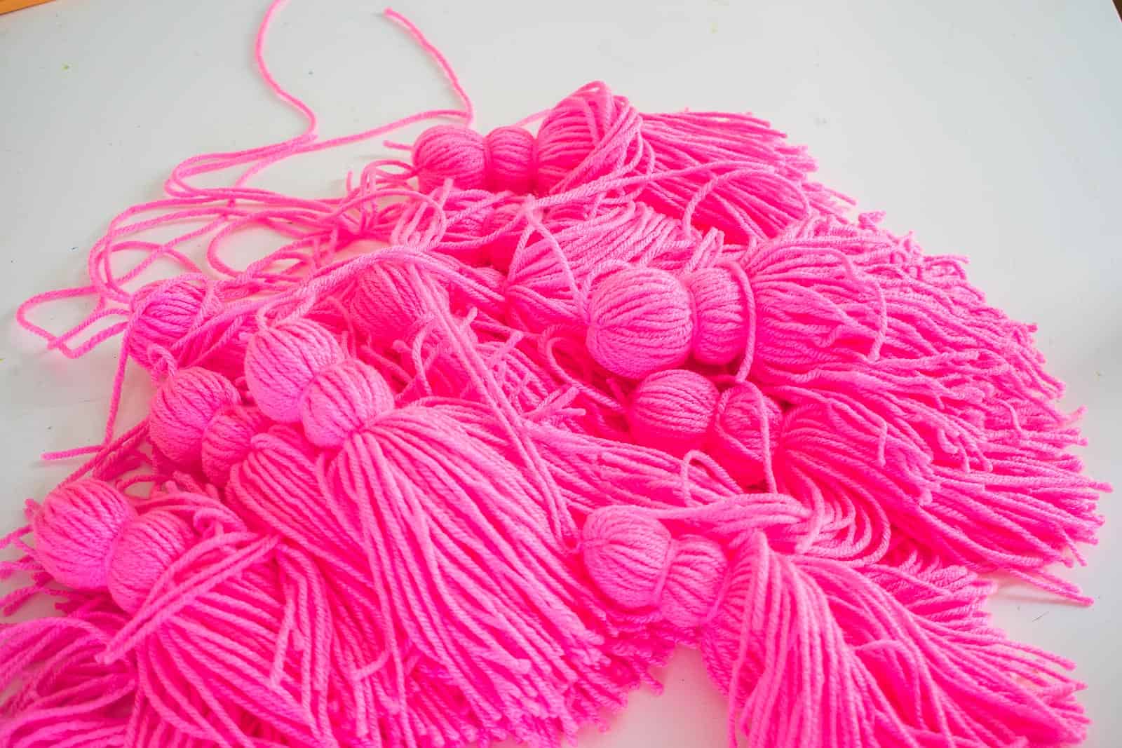 trim the tassel as needed