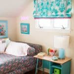 blue roman shades