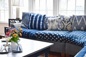 Adding some indigo to our family room