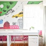 desk in homework area