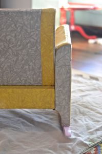 how to reupholster a dated kids rocking chair