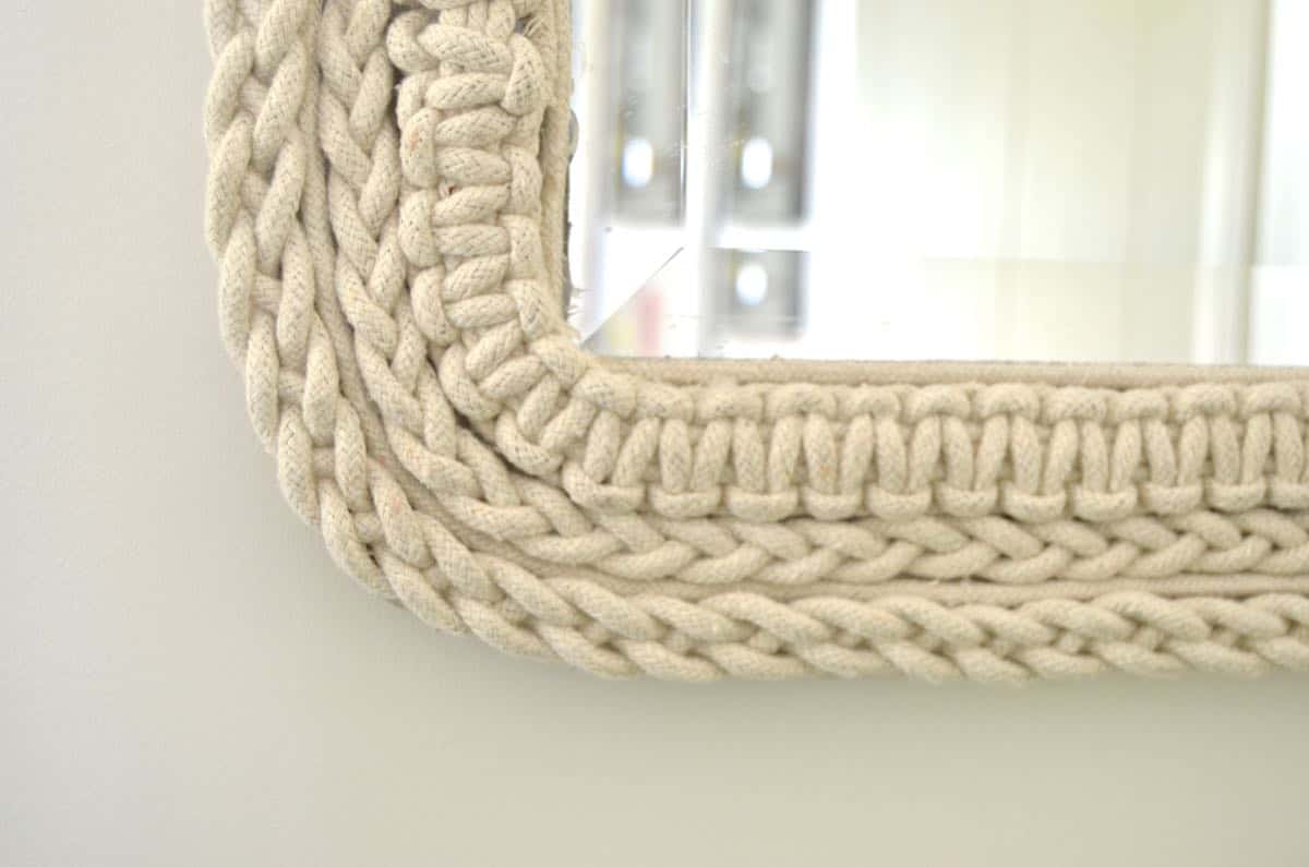 DIY Macrame mirror tutorial