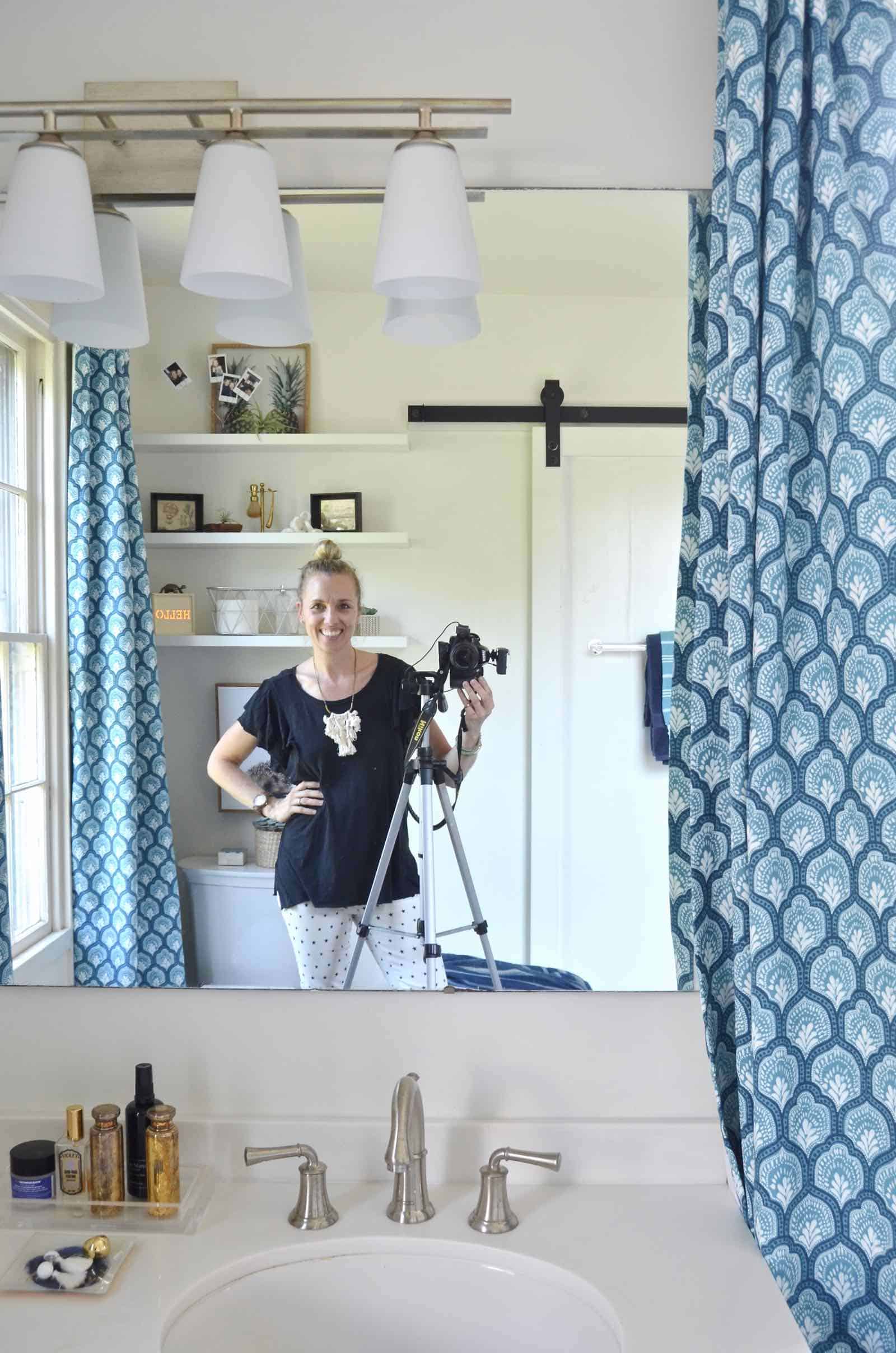 chic and modern master bathroom makeover