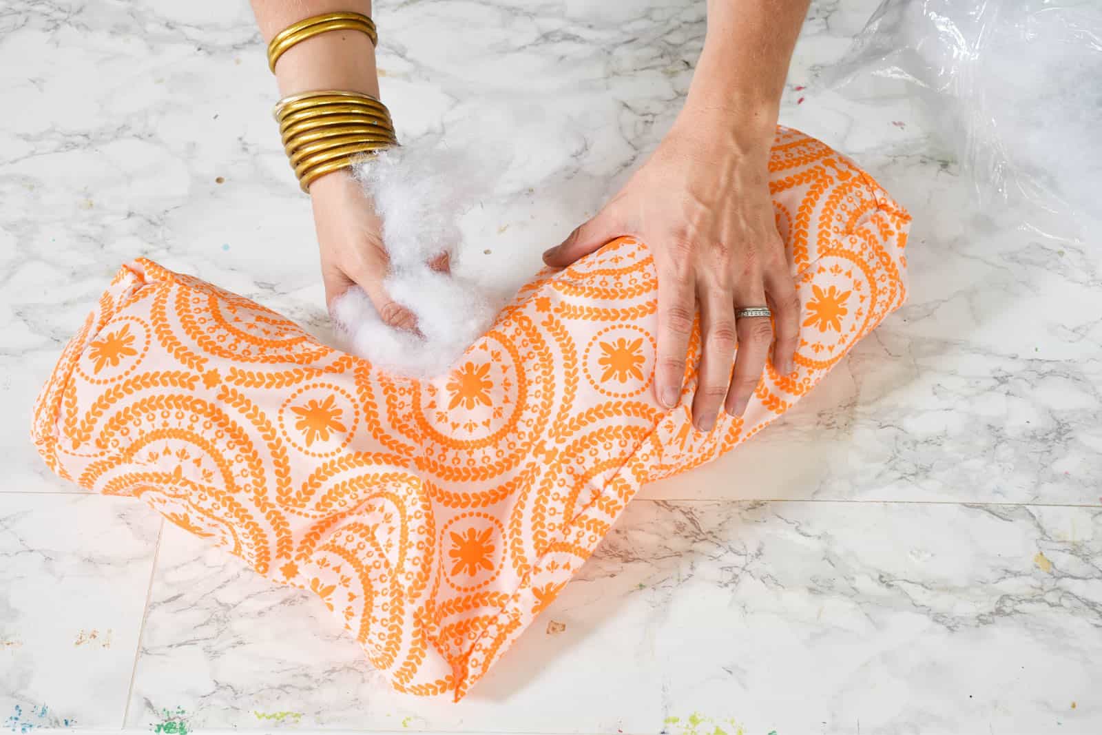 stuff pillow with polyfill