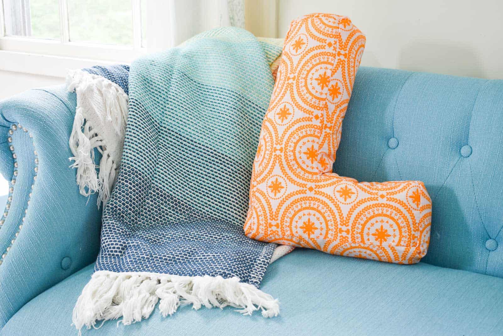 How to sew a letter pillow