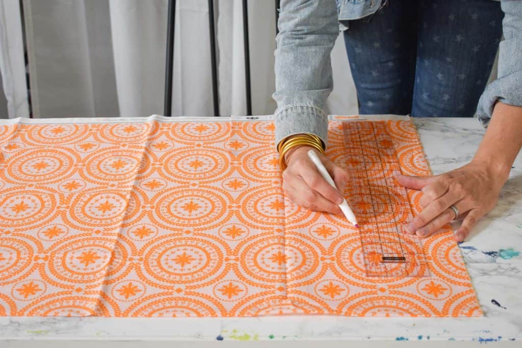 measure and cut fabric