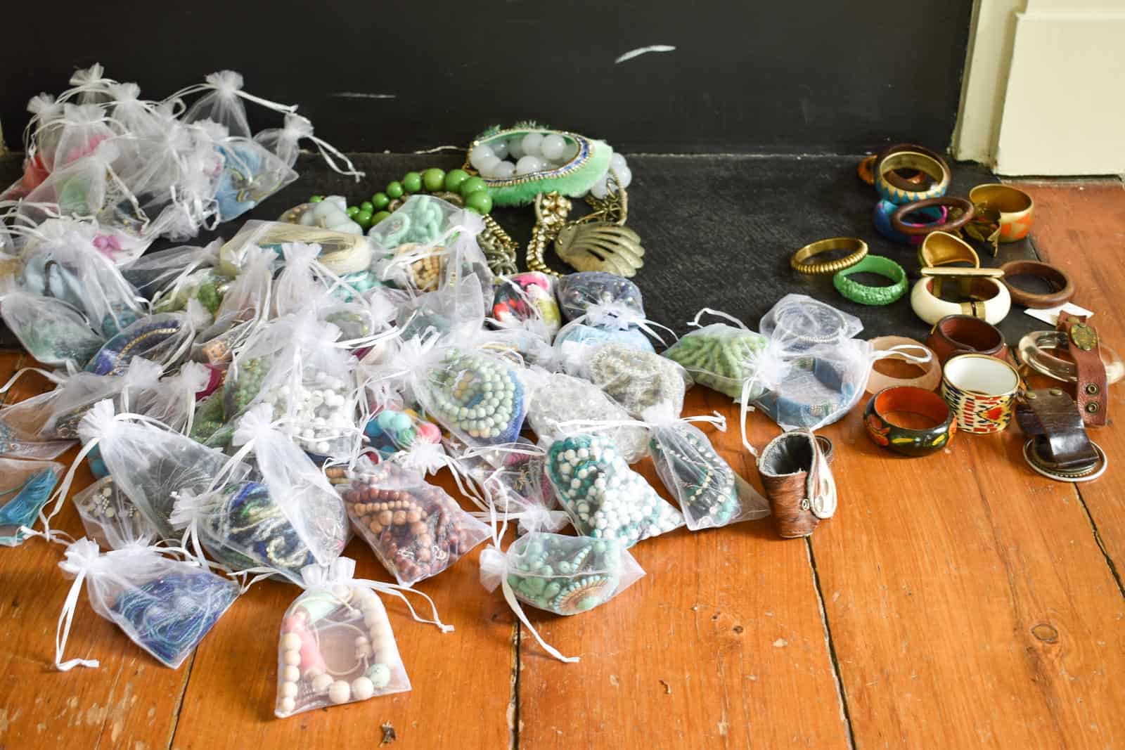 all the jewelry in bags