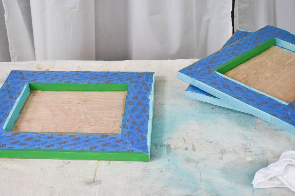 tape off edges and paint sides