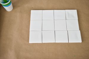 cluster canvases and pour the paint
