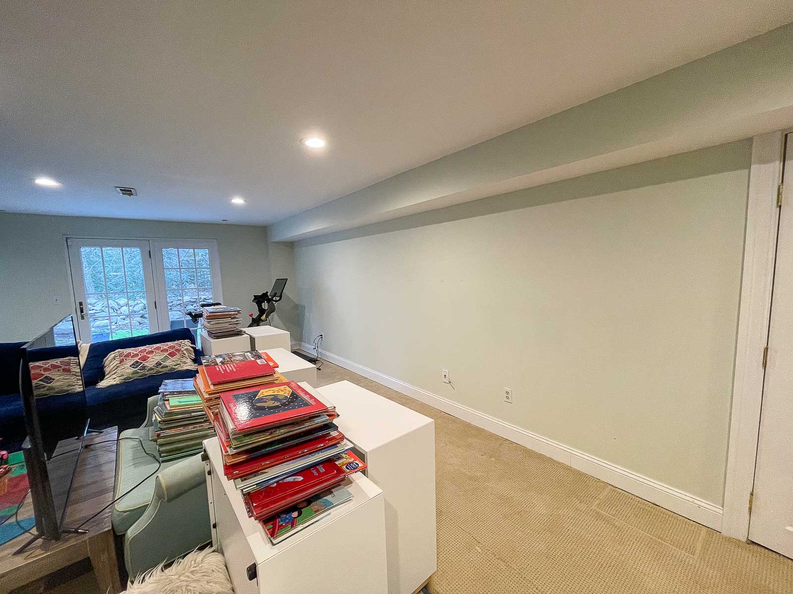clear the furniture away from the wall