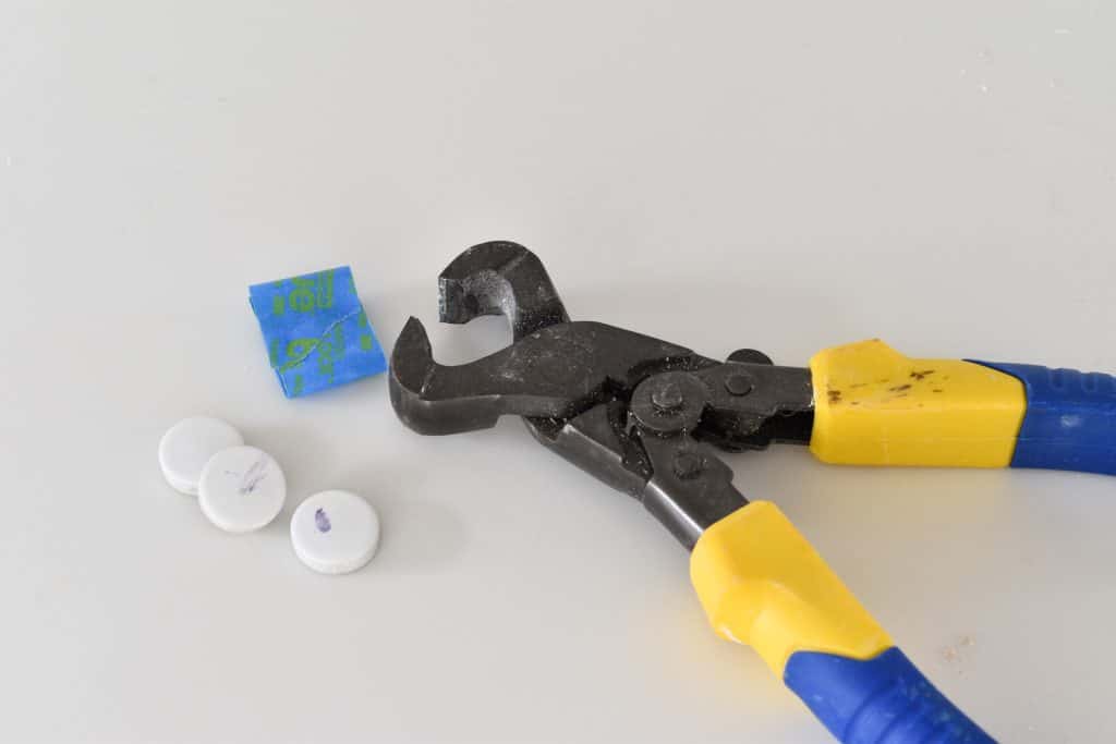 measure and trim penny tiles