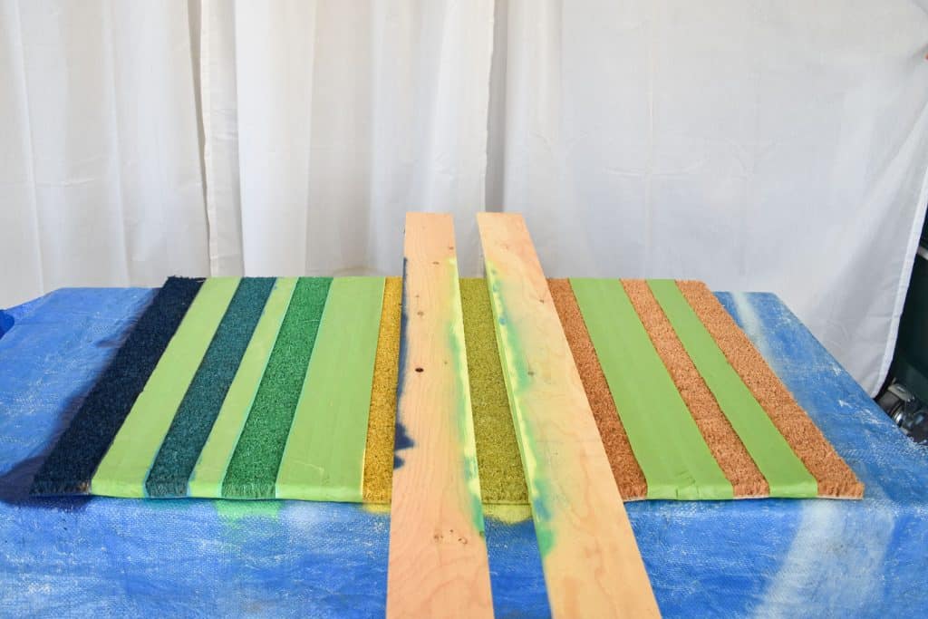 move boards and keep spraying