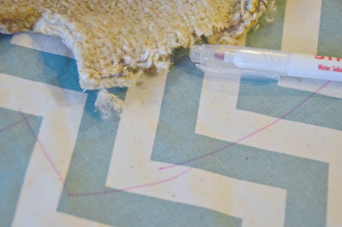 how to reupholster old armchairs with colorful new fabric.
