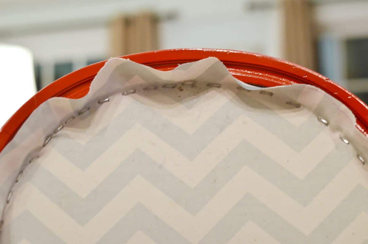 how to reupholster old armchairs with colorful new fabric.