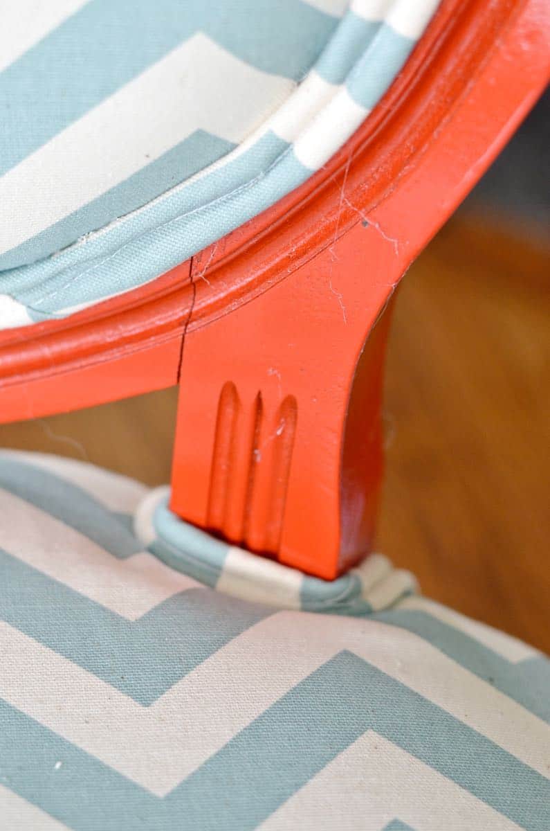 how to reupholster old armchairs with colorful new fabric.